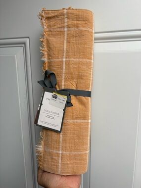 Orange Plaid Table Runner - Threshold